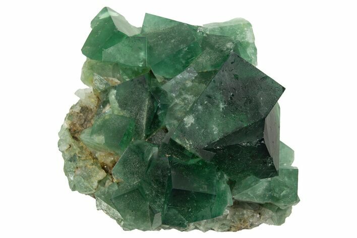 Fluorescent Green Fluorite Cluster - Diana Maria Mine, England #319143